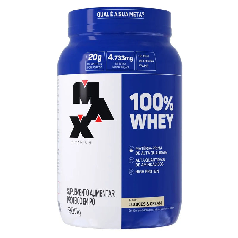 Whey Protein 100% Max Titanium - Pote 900G
