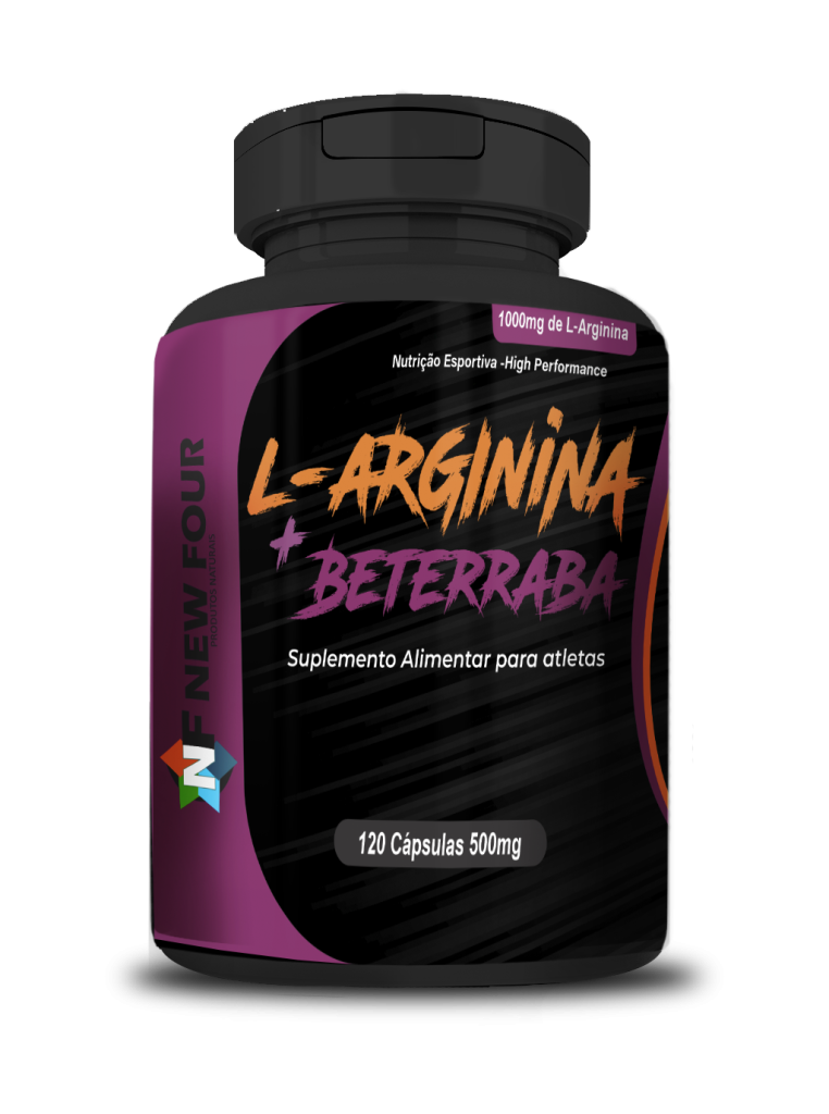 L-Arginina + Beterraba New Four 120 cápsulas 500mg